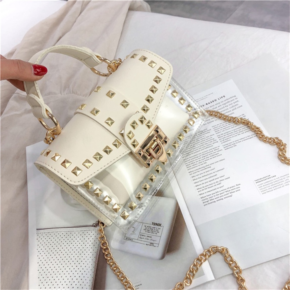 Summer Rivet Chain Handbag NWT - Picture 2 of 7